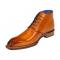 Emilio Franco "Rocco" Gold Genuine Italian Calf Leather Dress Ankle Boots.